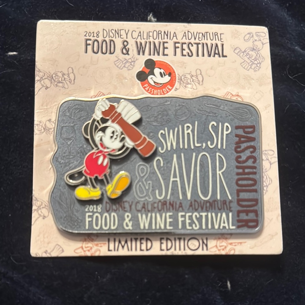Disney CA Food & Wine Festival Pin 2018